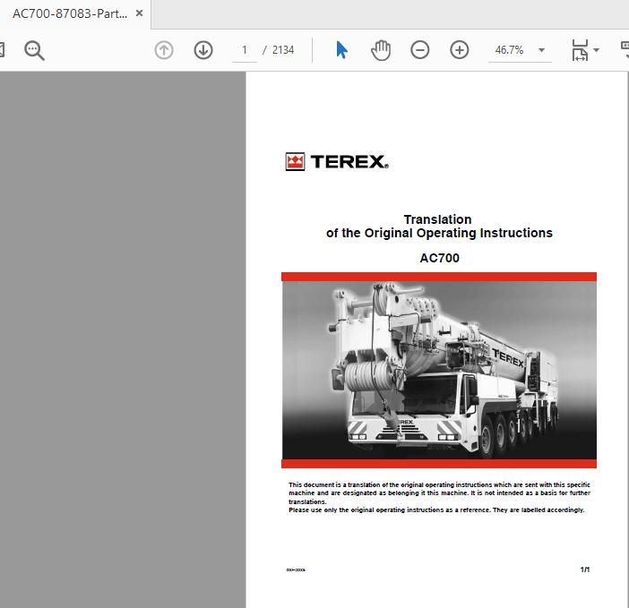 Terex Mobile Crane AC700 Shop Manual (5)