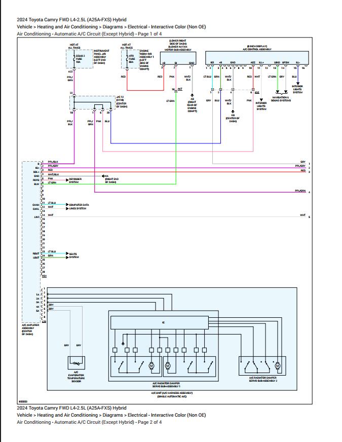 Toyota CAMRY HYBRID 2024 Electrical Wiring Diagram (2)