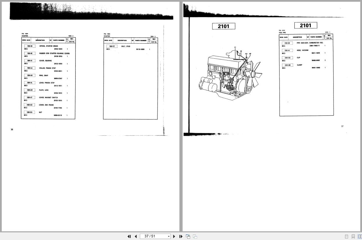 Toyota Engine 4P 174000 Parts Catalog (2)
