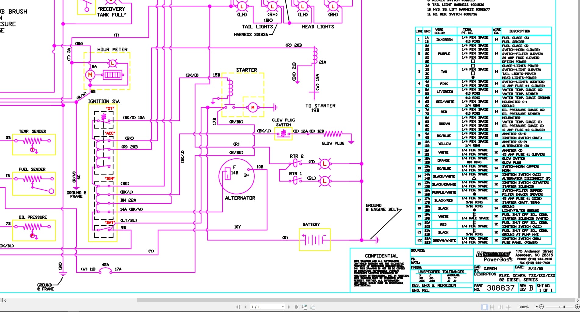 Toyota Engine 82 Series Electrical Schematic 308837 (1)