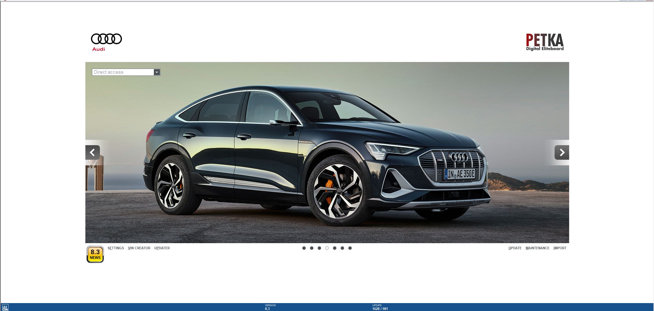 VMware Audi EPC 8.3 11.2025 1628 Spare Parts Catalog 1