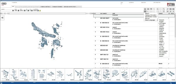 VMware Audi EPC 8.3 11.2025 1628 Spare Parts Catalog 5