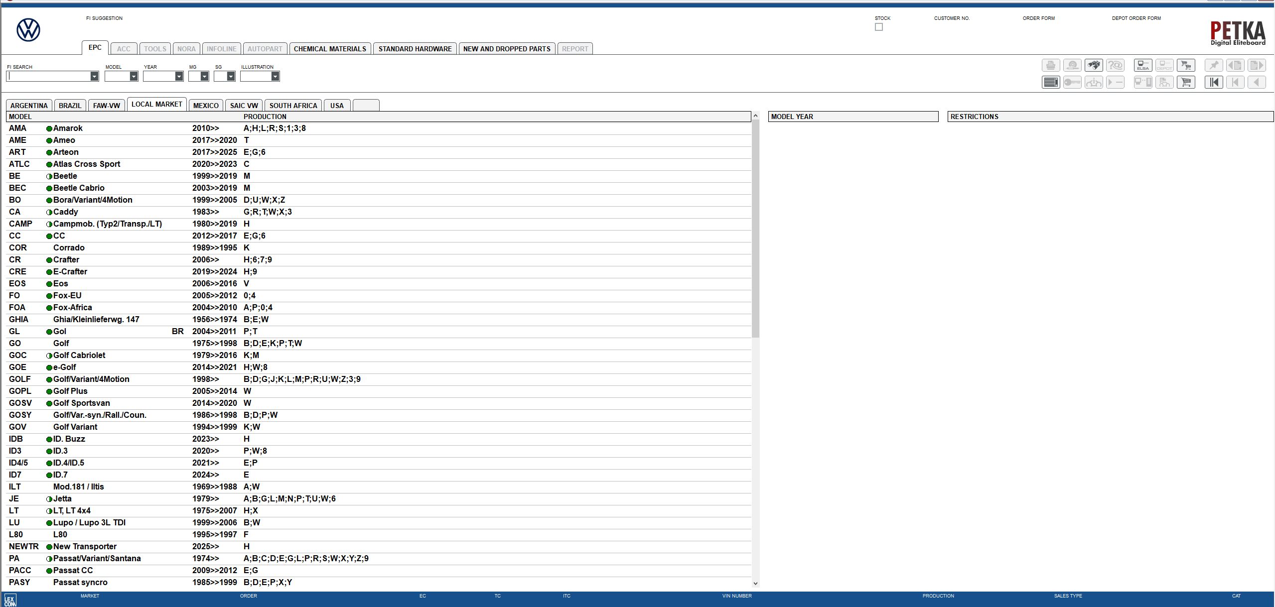 VMware Volkswagen Car EPC 8.3 11.2025 1628 Spare Parts Catalog 2