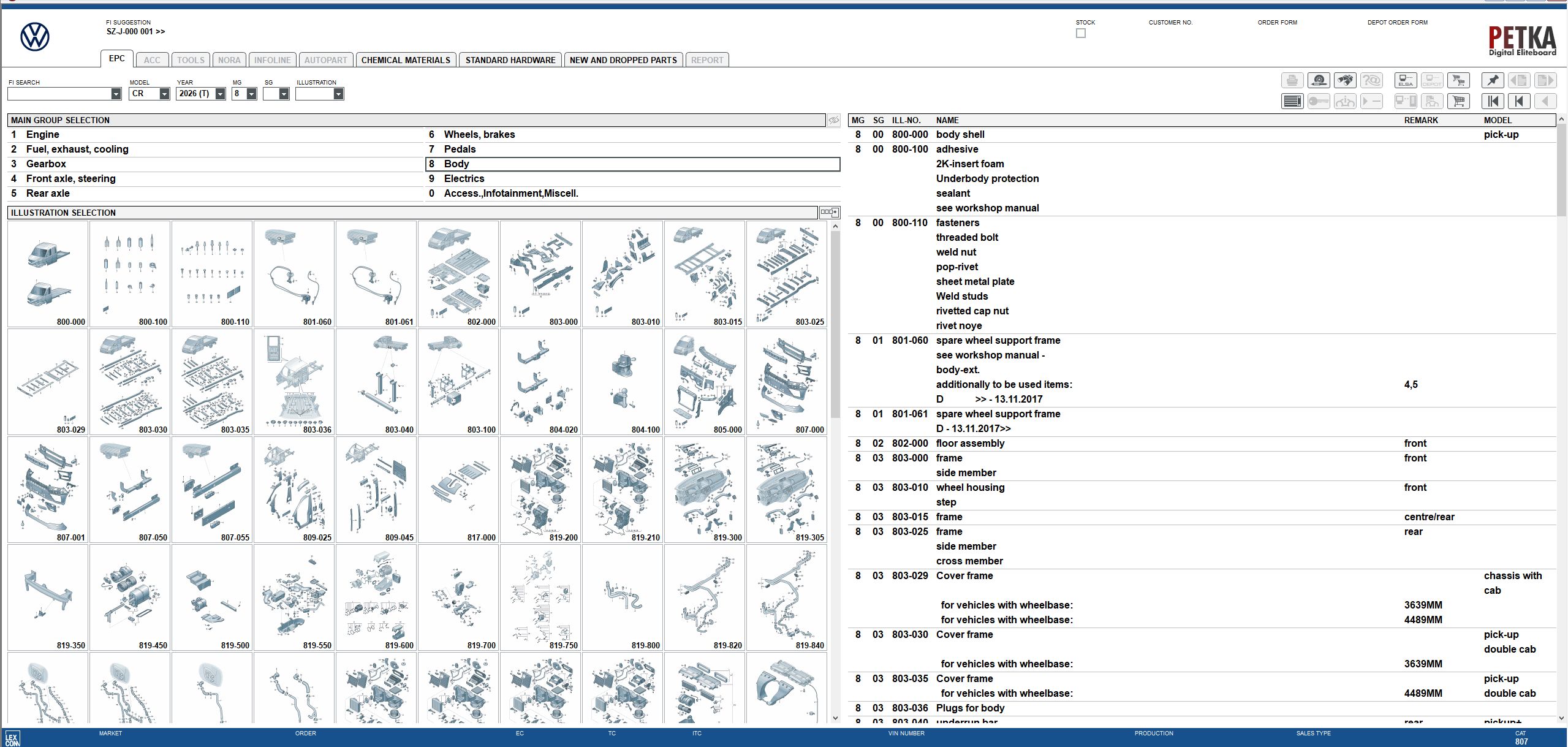 VMware Volkswagen Car EPC 8.3 11.2025 1628 Spare Parts Catalog 5