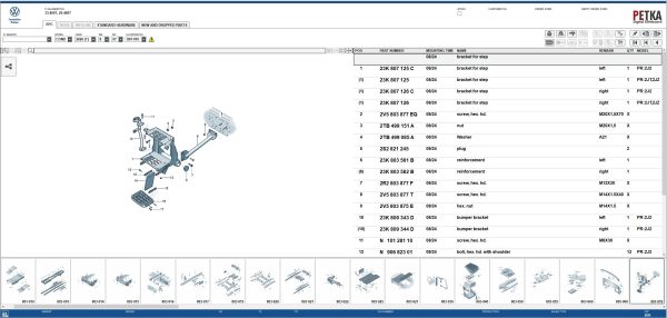 VMware Volkswagen Truck Bus EPC 8.3 11.2025 1628 Spare Parts Catalog Program 4