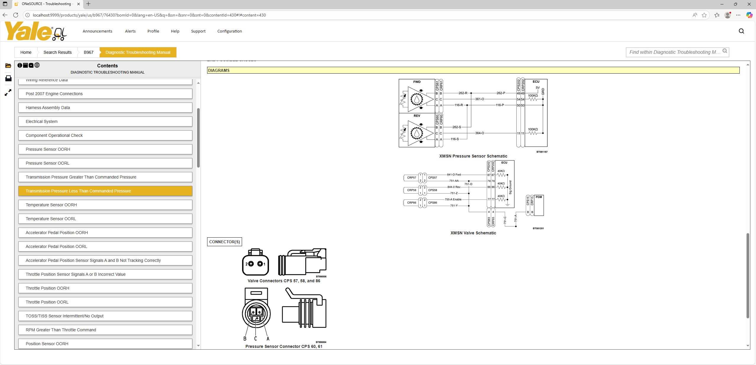 VMware Yale One Soucre Client 10.2025 Schematic Trouble Shooting Codes 14