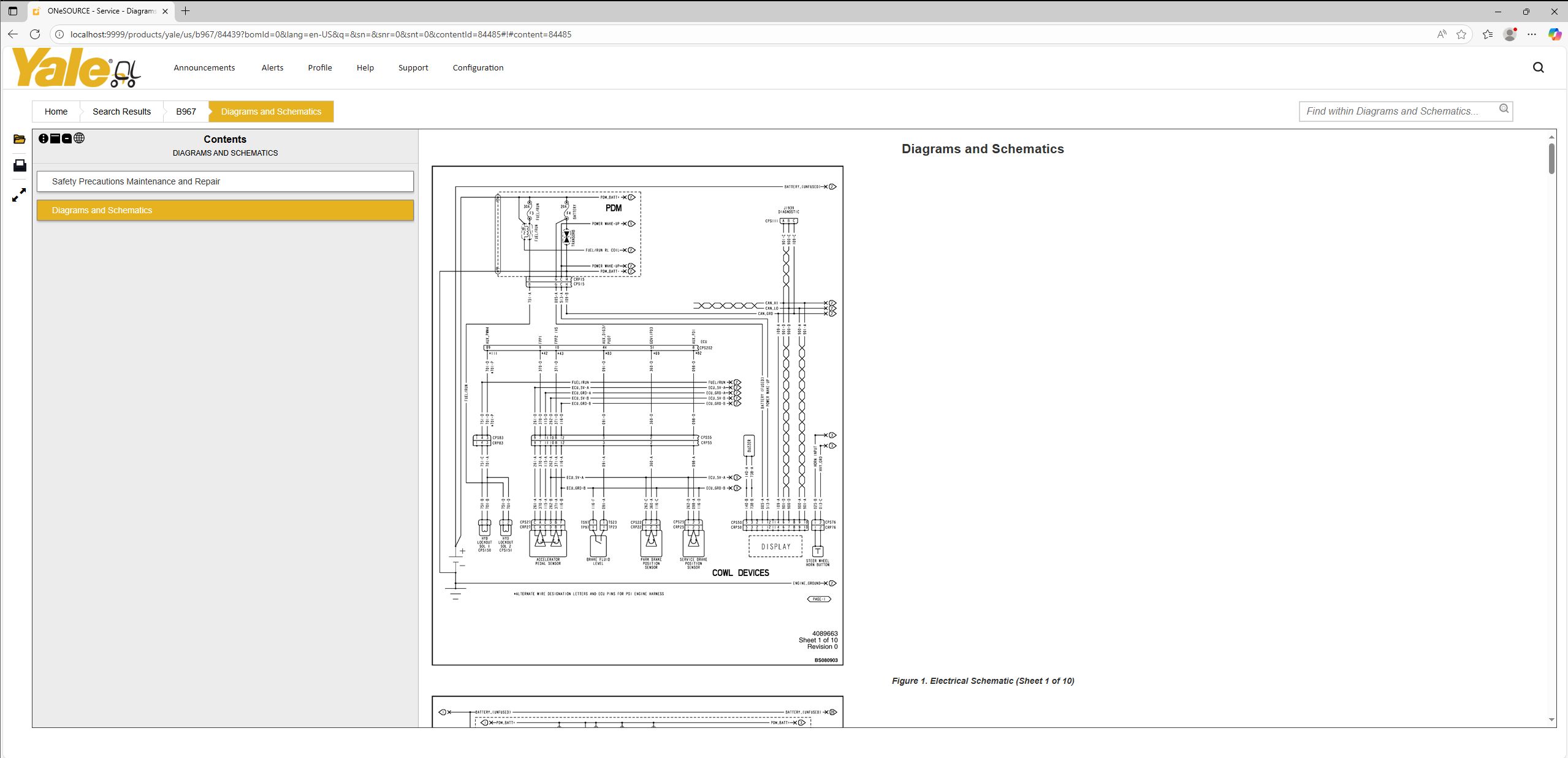 VMware Yale One Soucre Client 10.2025 Schematic Trouble Shooting Codes 4