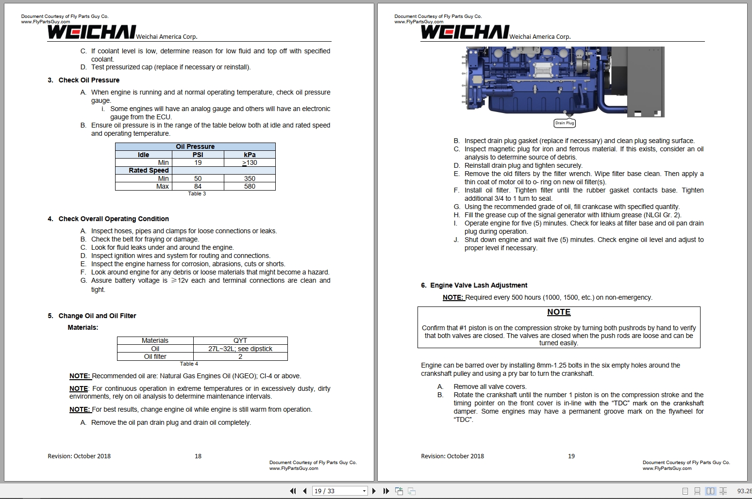 Weichai Gas Engine WP10 Operation Maintenance Manual 2018 (2)