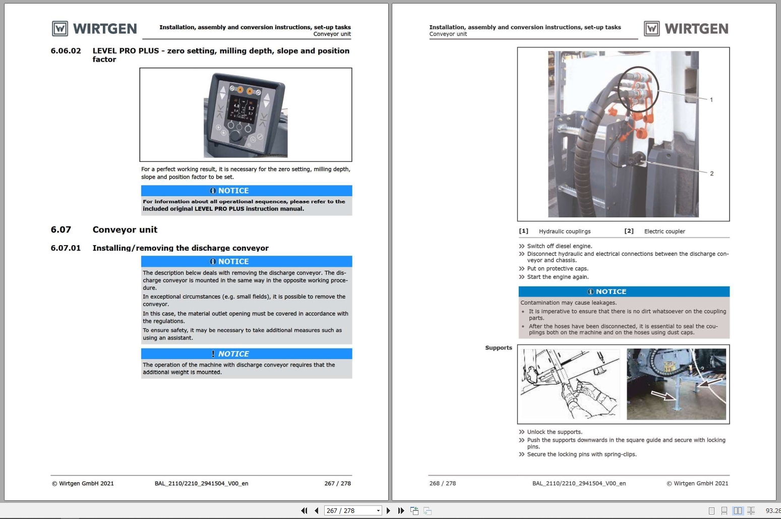 Wirtgen Cold Milling W100HR W130HR Instruction Manual 2941504 2021 (3)