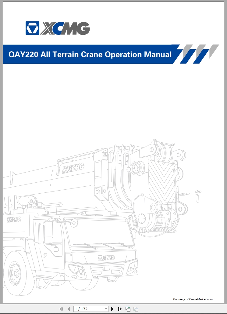 XCMG All Terrain Crane QAY220 Operation Manual (1)