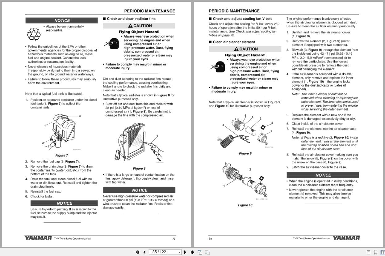 Yanmar Engine 3TNV88C To 4TNV94CHT Operation Manual 0ATN4 EN0017 2018 (3)