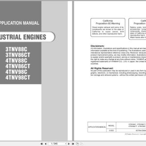 Yanmar Engine 3TNV88C To 4TNV98CT Application Manual 0FTN4 EN0041 2015 (1)