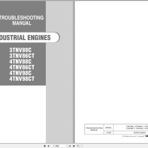 Yanmar Engine 3TNV88C To 4TNV98CT Troubleshooting Manual 0DTN4 G00200 2015 (1)