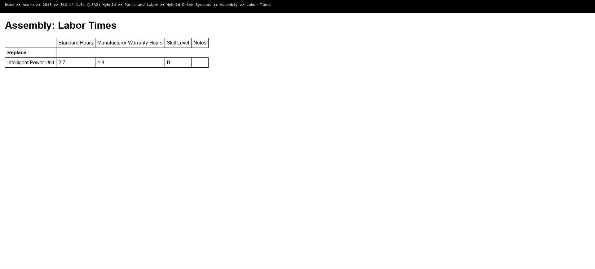 Acura ILX L4 1.5L LEA2 Hybrid 2013 Parts and Repair Diagnosis Manual (3)