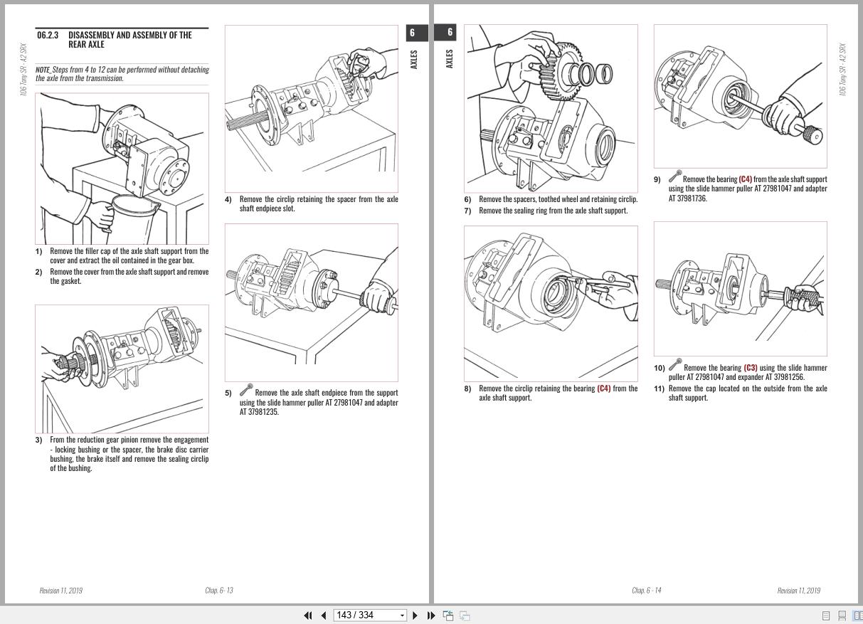 Antonio Carraro Tractor 106 Tony SR9800 Technical Support Manual 47310115 EN (3)