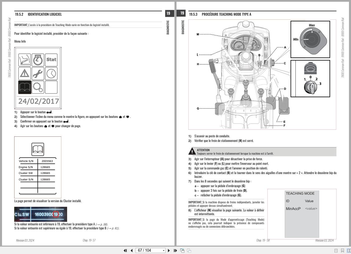 Antonio Carraro Tractor ERGIT 100 TRX9900 TRX8900 Diagnostic Workshop Manual 47307321 FR (3)