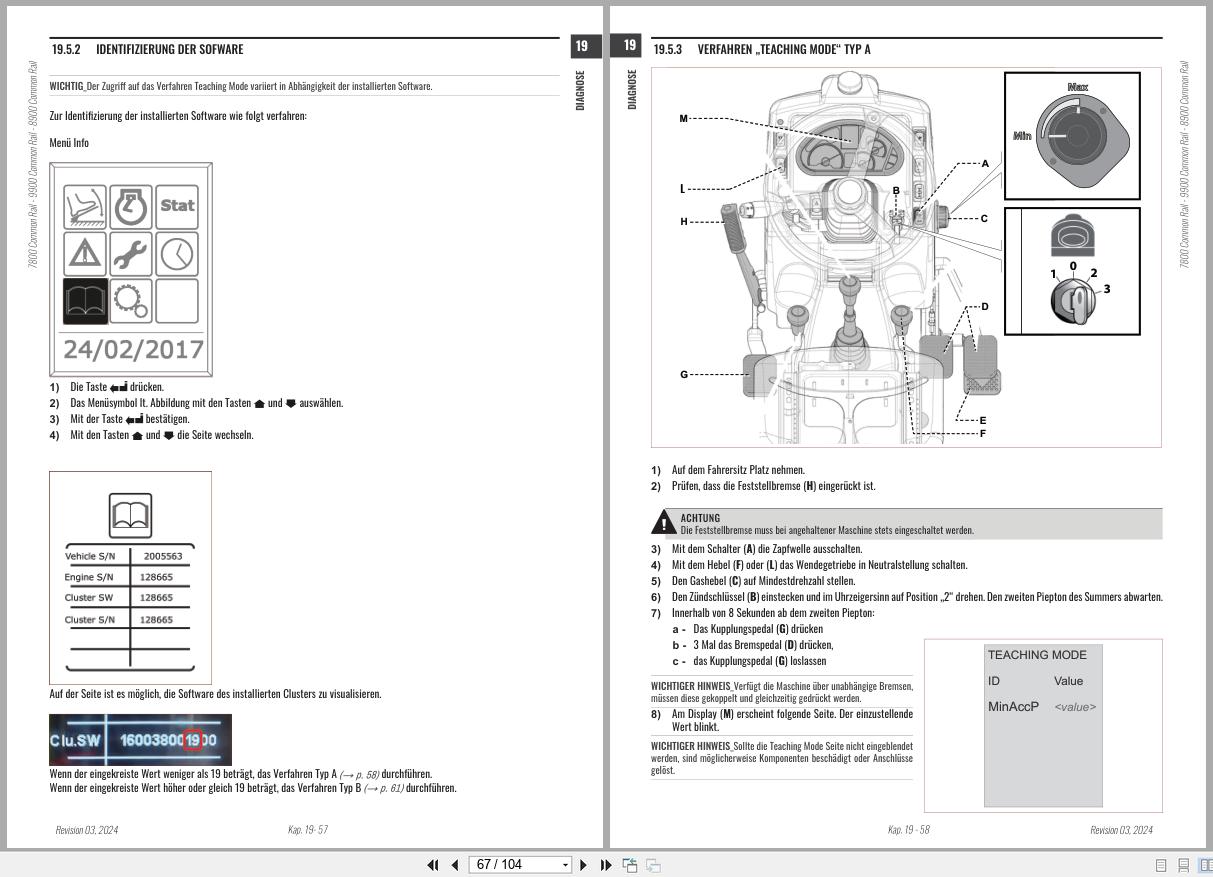 Antonio Carraro Tractor ERGIT 100 TRX9900 TRX8900 Diagnostic Workshop Manual 47307322 DE (3)