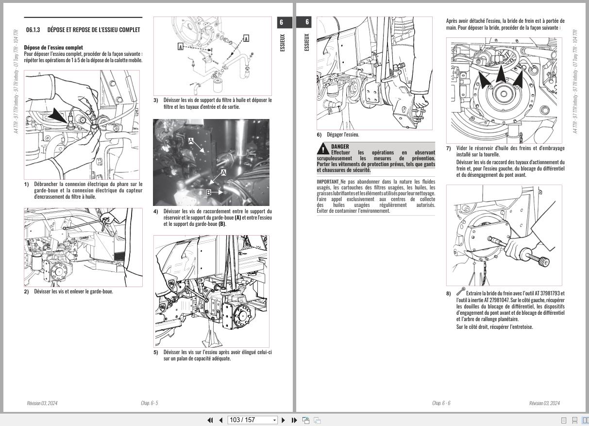 Antonio Carraro Tractor ERGIT 100 TTR7800 Axles Workshop Manual 47309021 01 FR (3)
