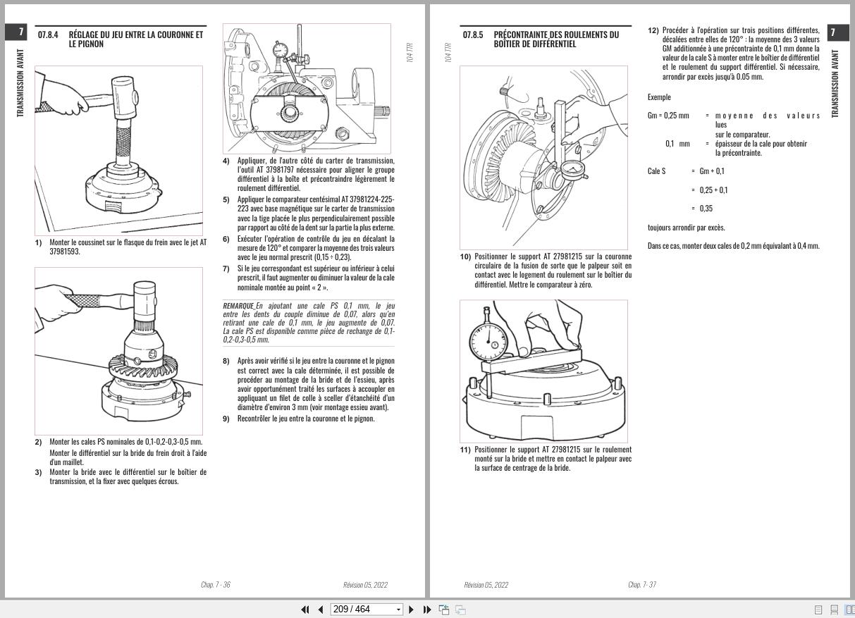 Antonio Carraro Tractor ERGIT 100 TTR7800 to TTR10900 Technical Support Manual 47310117 01 FR (2)