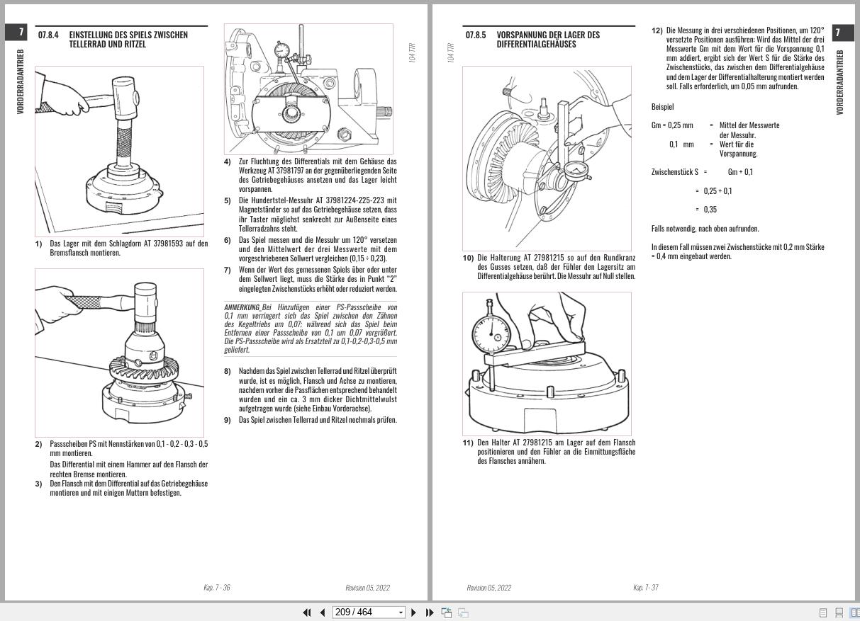 Antonio Carraro Tractor ERGIT 100 TTR7800 to TTR10900 Technical Support Manual 47310118 01 DE (2)