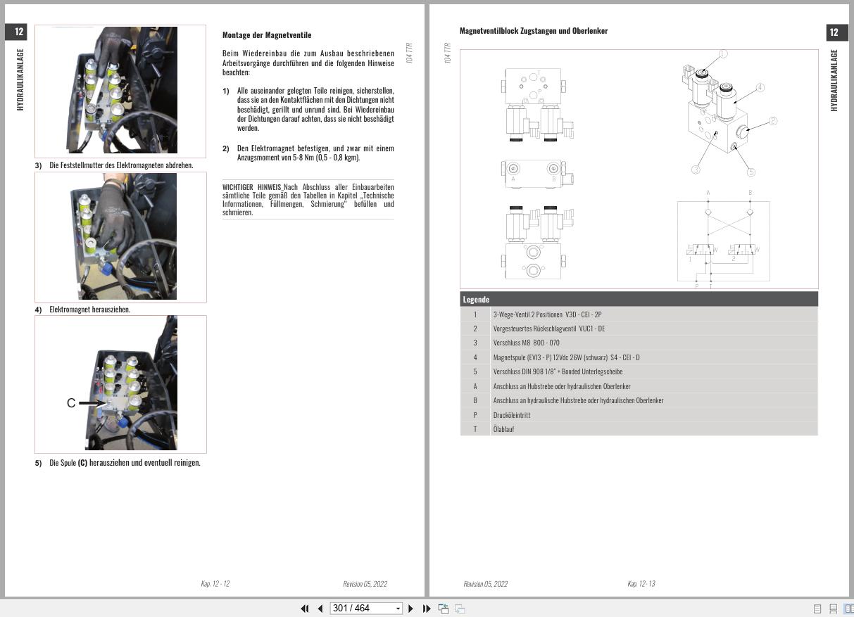 Antonio Carraro Tractor ERGIT 100 TTR7800 to TTR10900 Technical Support Manual 47310118 01 DE (3)