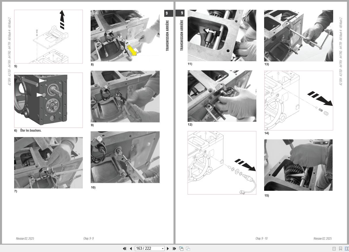 Antonio Carraro Tractor Ergit Mach 4 R 7900 to 10900 Engine Transmission Workshop Manual 47308361 FR (3)