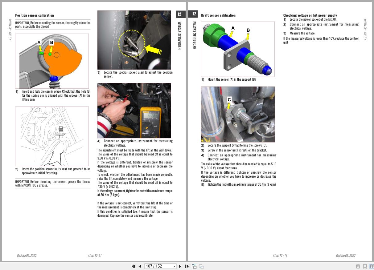 Antonio Carraro Tractor Ergit R SRX7900R to SRX10900R Hydraulic Workshop Manual 47311013 EN (2)