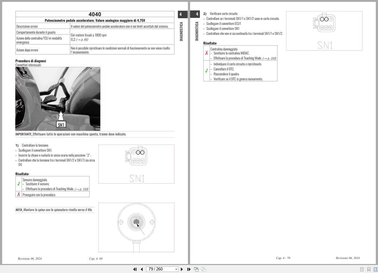 Antonio Carraro Tractor Ergit R TRX7900 to TRG10900 Diagnostic Workshop Manual 47307170 01 IT (2)