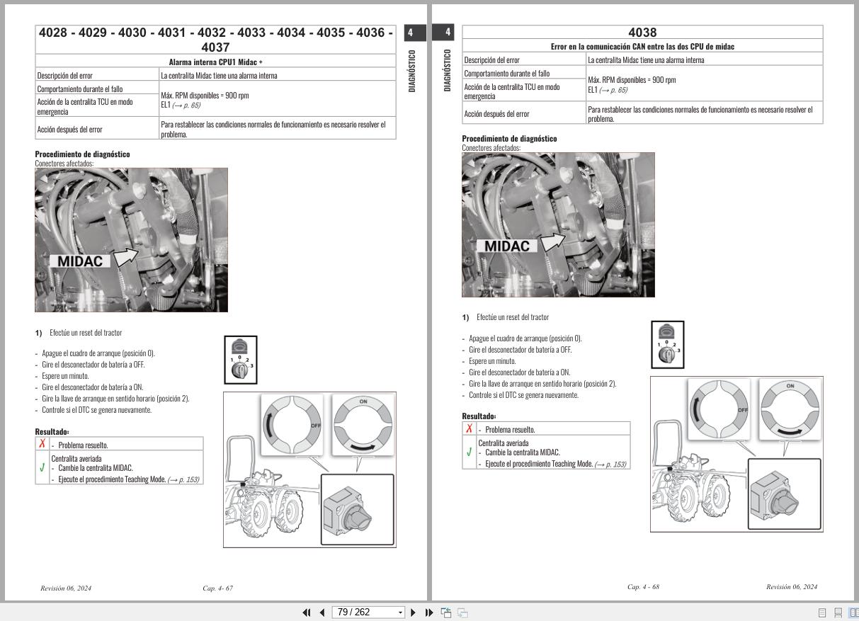 Antonio Carraro Tractor Ergit R TRX7900 to TRG10900 Diagnostic Workshop Manual 47307174 01 ES (3)