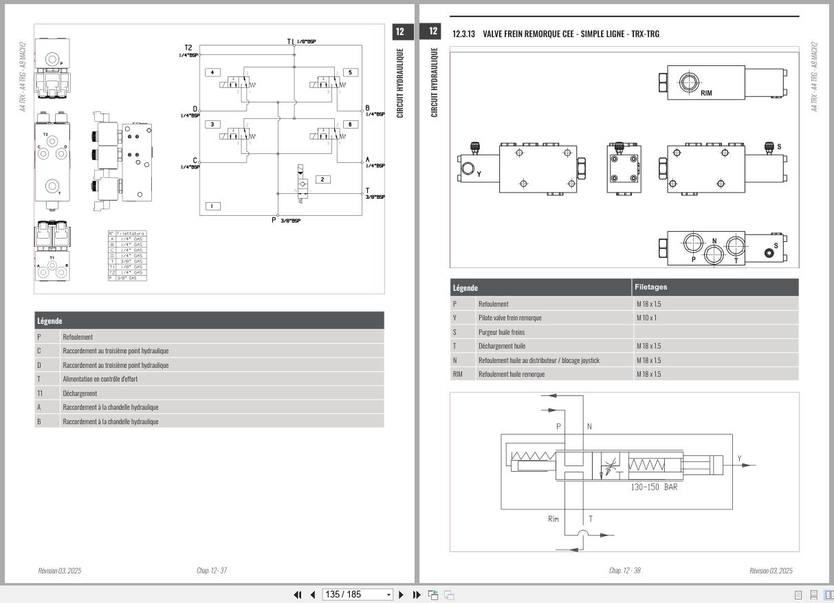 Antonio Carraro Tractor Ergit R TRX7900 to TRG10900 Hydraulic Workshop Manual 47311321 FR (3)