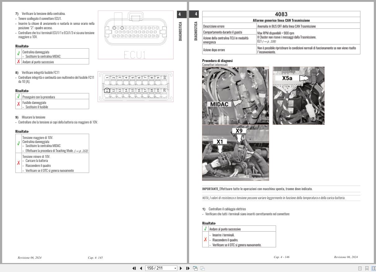 Antonio Carraro Tractor Ergit R TTR10900 TTR8900 Diagnostic Workshop Manual 47307190 01 IT (2)