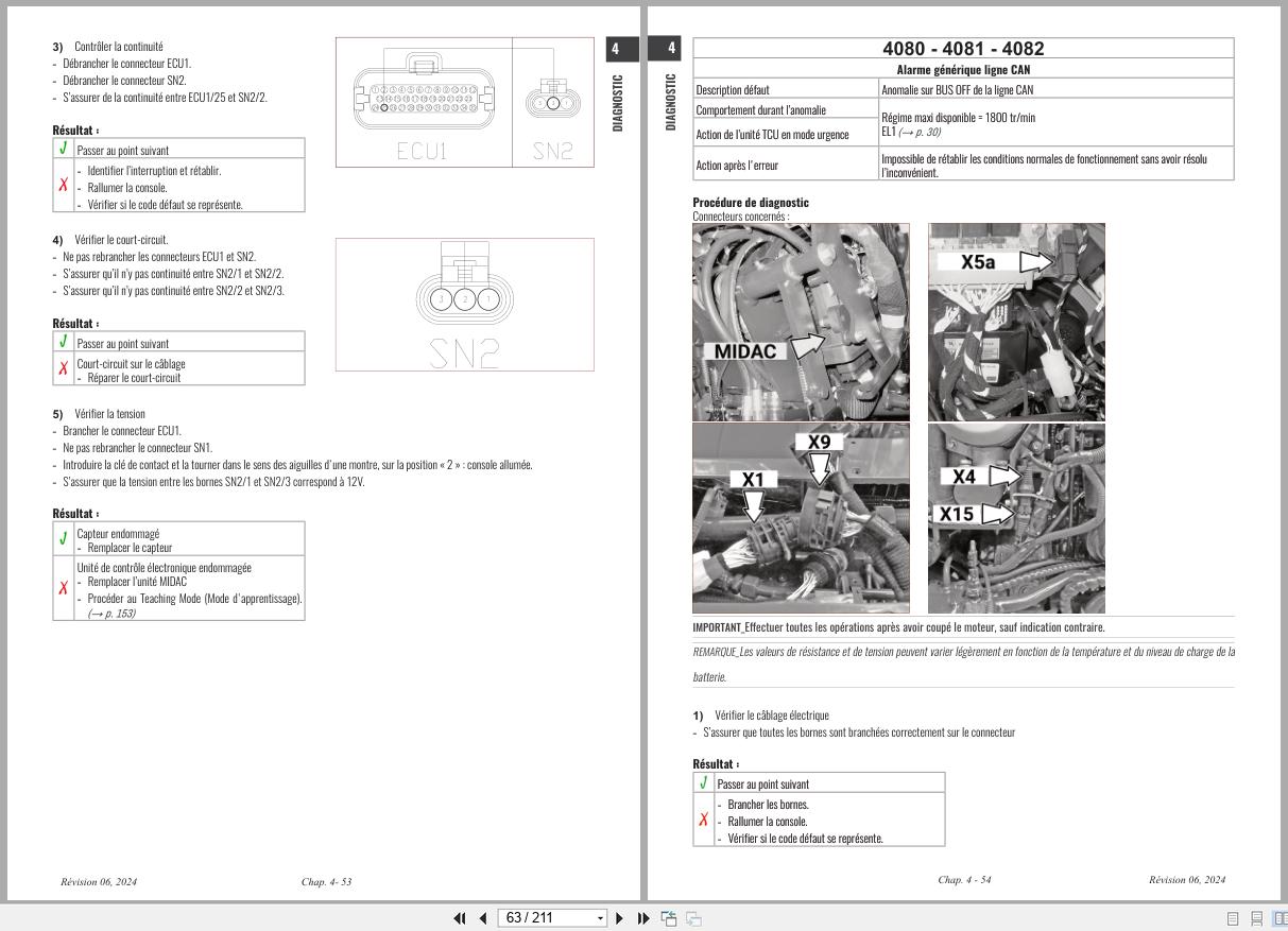 Antonio Carraro Tractor Ergit R TTR10900 TTR8900 Diagnostic Workshop Manual 47307191 01 FR (2)