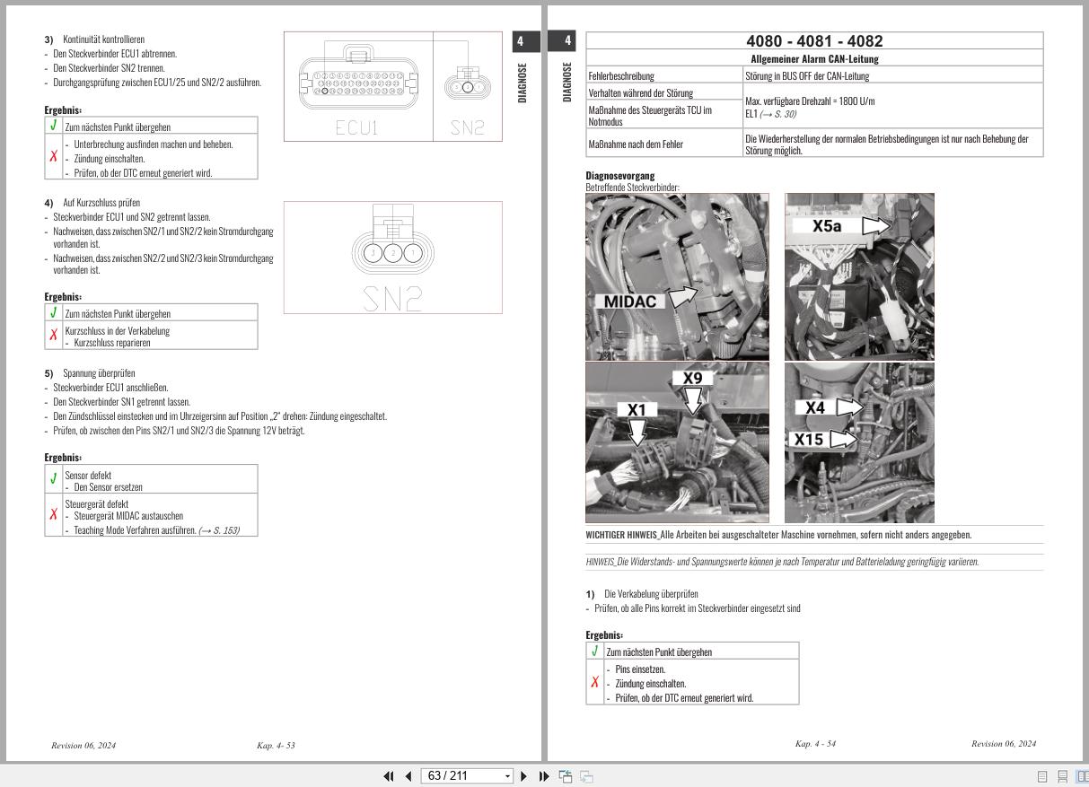 Antonio Carraro Tractor Ergit R TTR10900 TTR8900 Diagnostic Workshop Manual 47307192 01 DE (2)