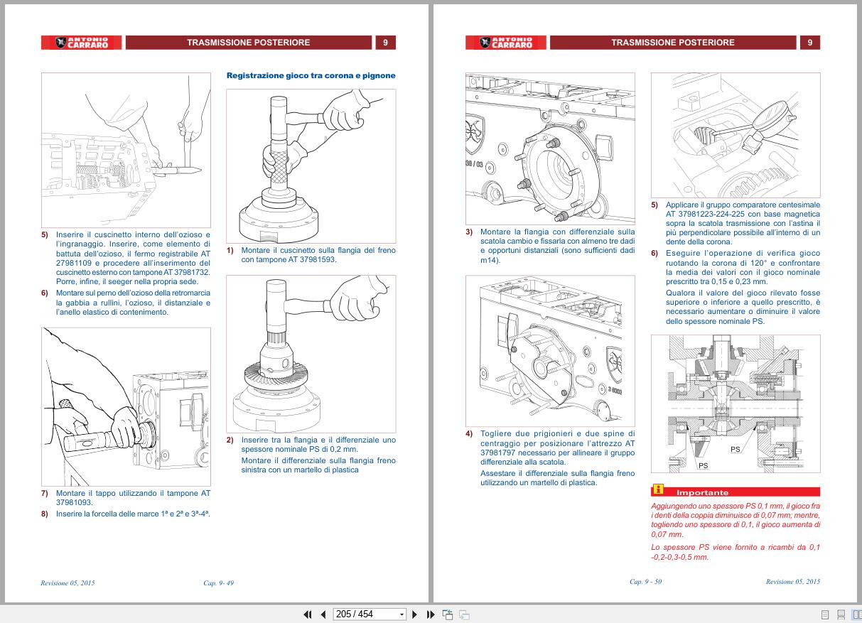 Antonio Carraro Tractor Mach 4 Technical Support Manual 47310106 IT (2)
