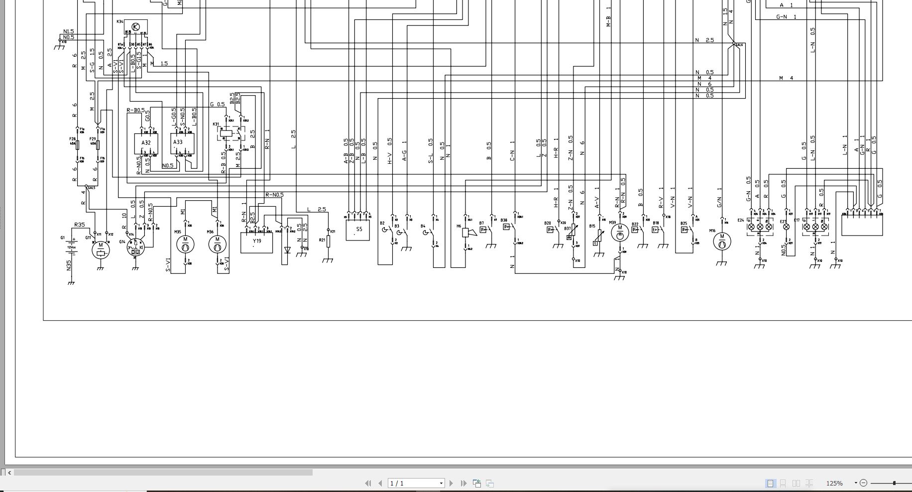 Antonio Carraro Tractor SP4400 Wiring Diagram (1)