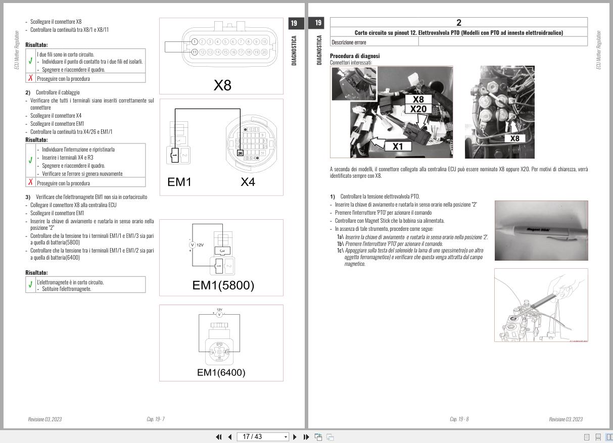 Antonio Carraro Tractor Series 15 Tigre 3800 4000 Diagnostic Workshop Manual 47307090 IT (2)