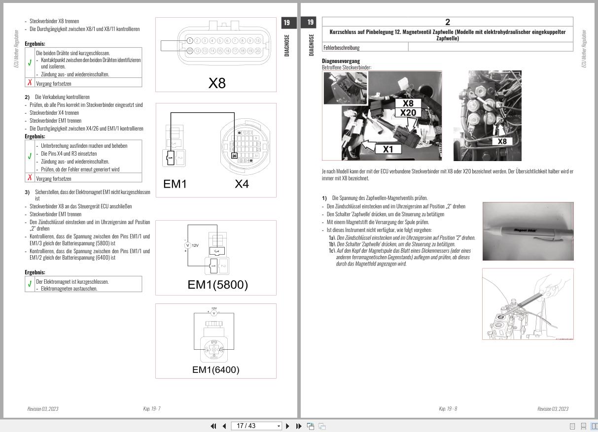 Antonio Carraro Tractor Series 15 Tigre 3800 4000 Diagnostic Workshop Manual 47307092 DE (2)