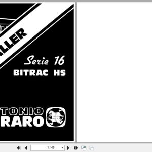 Antonio Carraro Tractor Series 16 Bitrac HS Workshop Manual 47310015 ES (1)