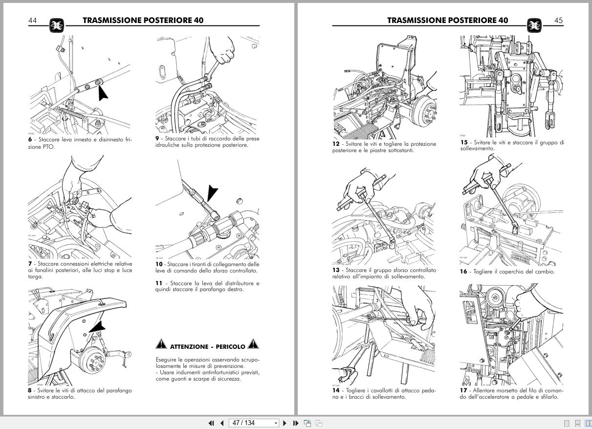 Antonio Carraro Tractor Series 17 Country Tigre Country 3700 4300 Technical Support Manual 47310032 IT (2)