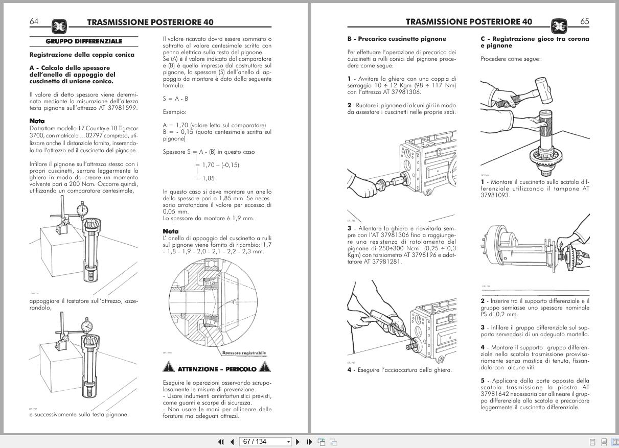 Antonio Carraro Tractor Series 17 Country Tigre Country 3700 4300 Technical Support Manual 47310032 IT (3)