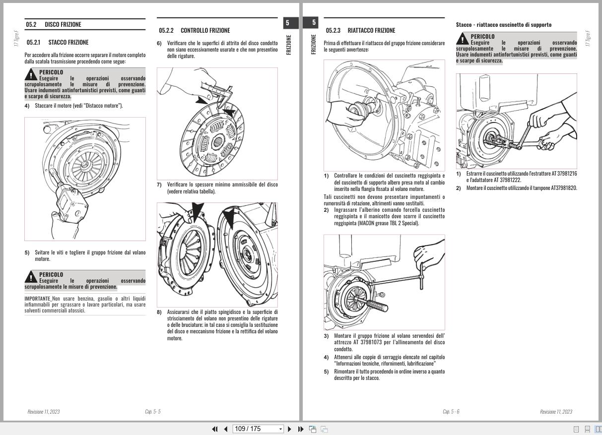 Antonio Carraro Tractor Series 17 Tigre 4800F Engine Transmission Workshop Manual 47308180 IT (2)