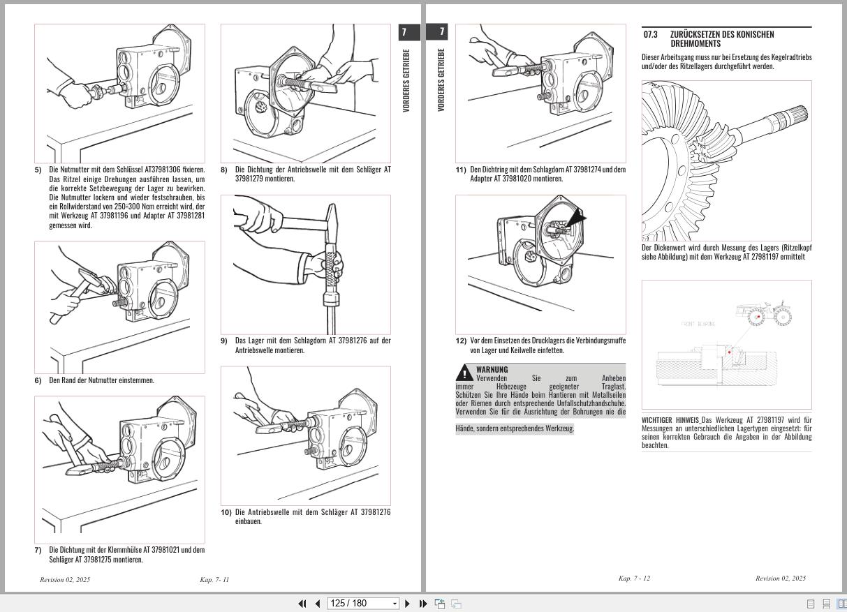 Antonio Carraro Tractor Series 18 Tigrecar 3800 Engine Transmission Workshop Manual 47308322 DE (3)