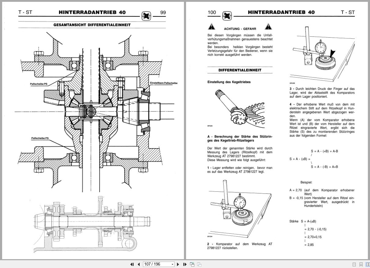 Antonio Carraro Tractor Series 21 23 Technical Maintenance Manual 47310017 DE (2)