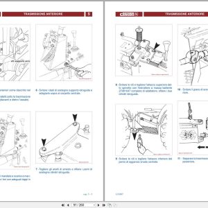 Antonio Carraro Tractor Series 21 Supertigre 4500 Tigrone 4500 5500 Technical Support Manual 47310070 It (2)