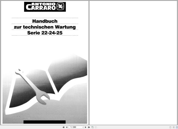 Antonio Carraro Tractor Series 22 24 25 Technical Assistance Manual 47310021 De (1)