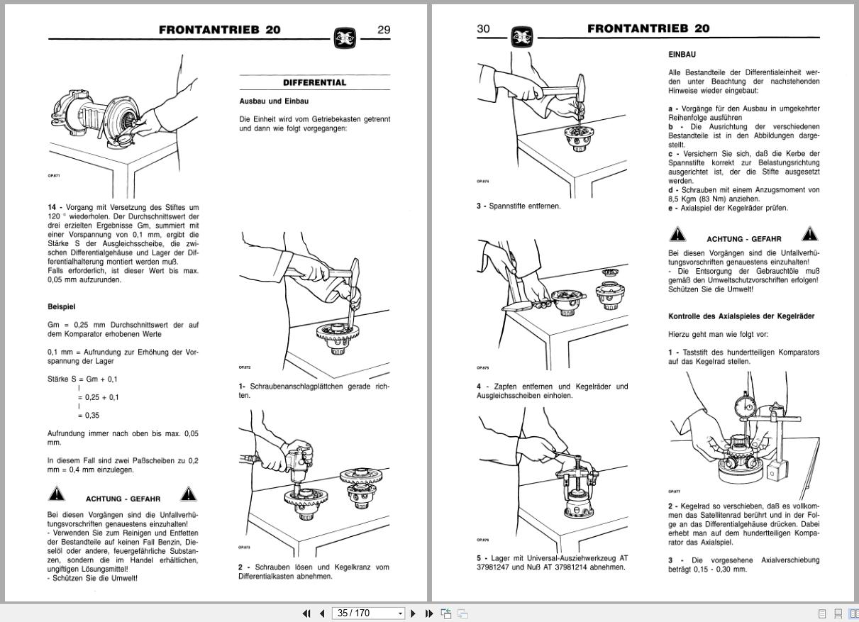 Antonio Carraro Tractor Series 30 2500 to 3800HST Technical Assistance Manual 47310025 DE (2)