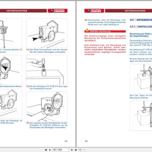 Antonio Carraro Tractor Series 32 SP4400 Technical Support Handbook 47310091 DE (2)