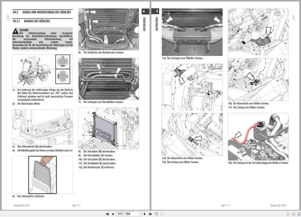 Antonio Carraro Tractor Series 32 SP4800 Common Rail Engine Transmission Workshop Manual 47308292 DE (3)
