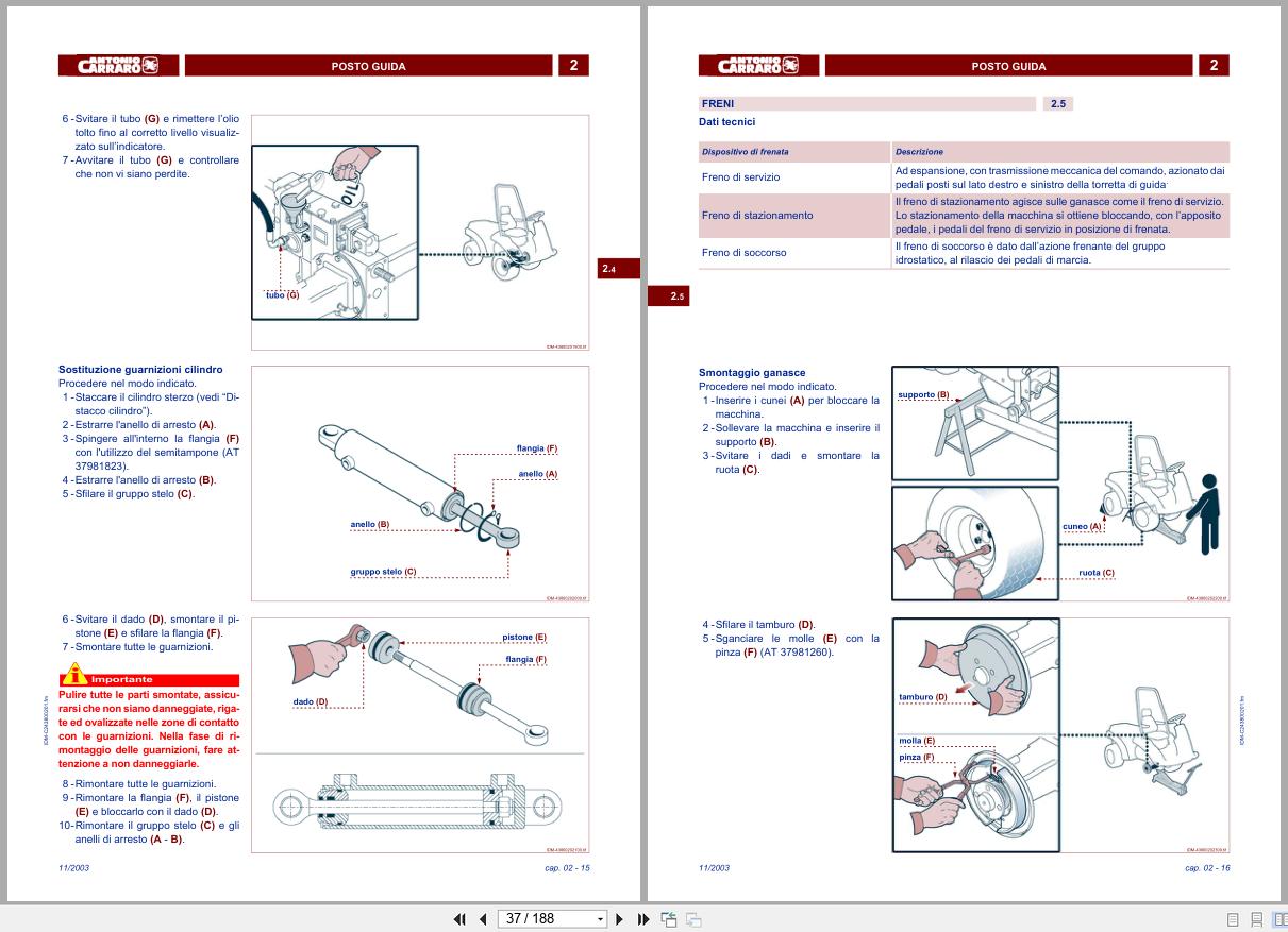 Antonio Carraro Tractor Series 33 K327 K333 Workshop Manual 47310047 01 IT (3)