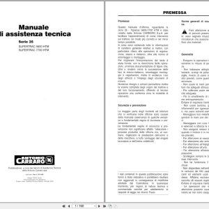 Antonio Carraro Tractor Series 35 5600 7700 Technical Assistance Manual 47310028 IT (1)
